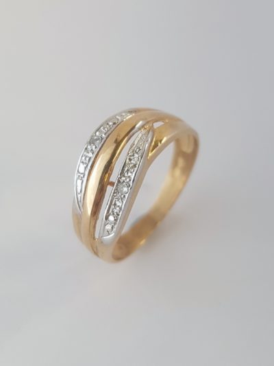 Keltakultainen timanttisormus - Keltakultasormukset - 3179 - 2