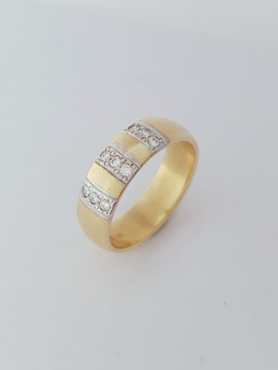 KELTAKULTAINEN TIMANTTISORMUS - Keltakultasormukset - 3409 - 1