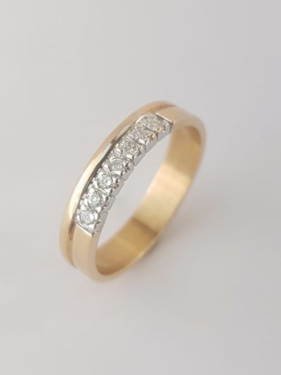 Keltakultainen timanttisormus - Keltakultasormukset - 3469 - 1