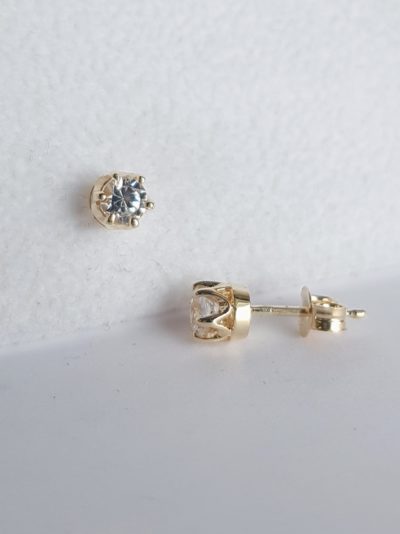 Kulta korvakorut 3,5 mm zirkon - Keltakultakorvakorut - 7212790100 - 1